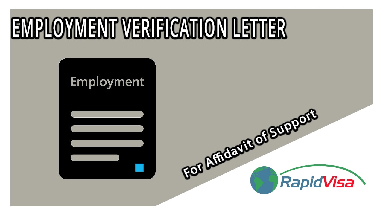 Employment Verification Letter For Affidavit Of Support from rapidvisa.com