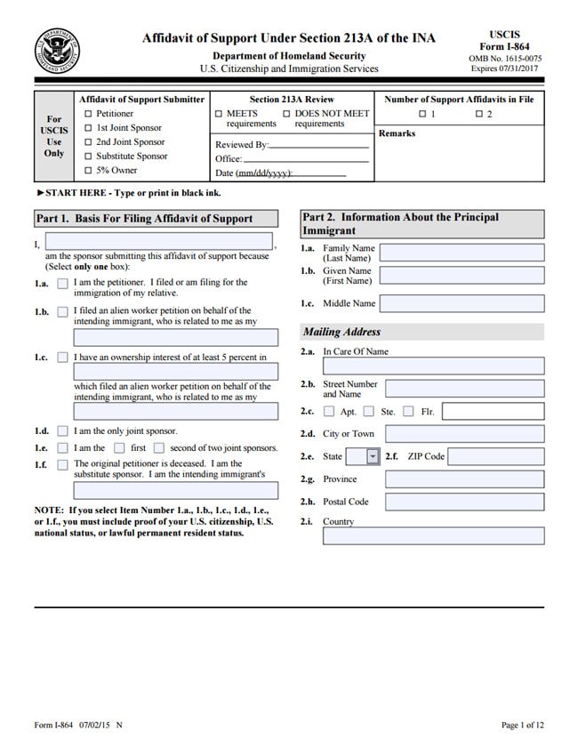 Sample I 864 Form at tarsaigeblog Blog